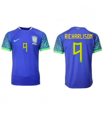 Brazylia Richarlison #9 Koszulka Wyjazdowych MŚ 2022 Krótki Rękaw